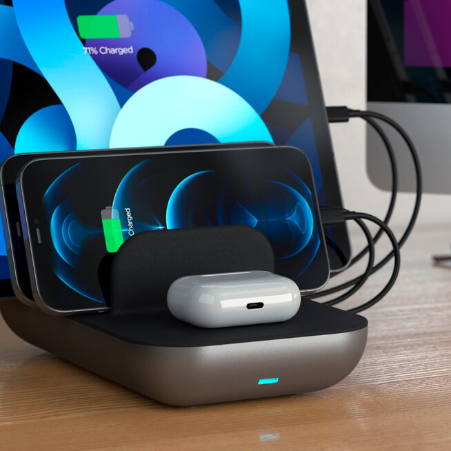 Satechi Multi-Device Charging Station und Wireless Charging Dock5, A-Nr.: ST-WCS5PM-EU  - 04