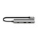 Sie sehen ein Bild von Satechi USB-C 4-in-1 Slim Multiport Adapter 4K, space grau, Produktbild: 02 Satechi USB-C 4-in-1 Slim Multiport Adapter 4K, space grau, A-Nr.: ST-P4SM - 02
