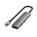 Sie sehen ein Bild von Satechi USB-C 4-in-1 Slim Multiport Adapter 4K, space grau, Produktbild: 03 Satechi USB-C 4-in-1 Slim Multiport Adapter 4K, space grau, A-Nr.: ST-P4SM - 03