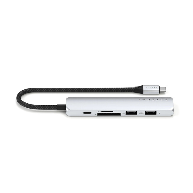 Satechi USB-C 6-in-1 Slim Multiport Adapter, silber, A-Nr.: ST-P6SS - 02
