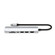 Sie sehen ein Bild von Satechi USB-C 7-in-1 Slim Multiport Adapter mit Ethernet, silber, Produktbild: 02 Satechi USB-C 7-in-1 Slim Multiport Adapter mit Ethernet, silber, A-Nr.: ST-P7SS - 02