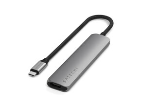 Satechi USB-C 6-in 1 Slim Multiport Adapter 4K, space grau, A-Nr.: ST-P6SM - 01