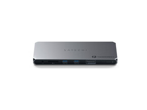 Satechi Thunderbolt 4 Docking Station mit Display Link, silber, A-Nr.: ST-DT4MDM-EU - 01