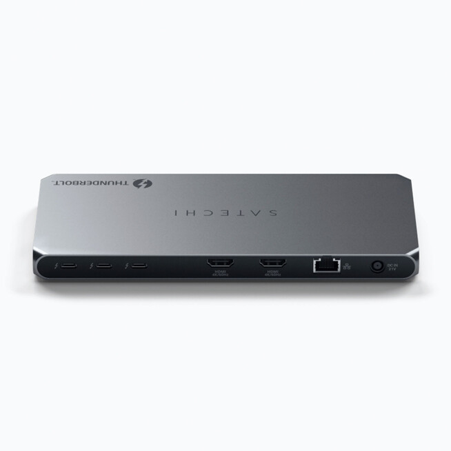 Satechi Thunderbolt 4 Docking Station mit Display Link, silber, A-Nr.: ST-DT4MDM-EU - 03