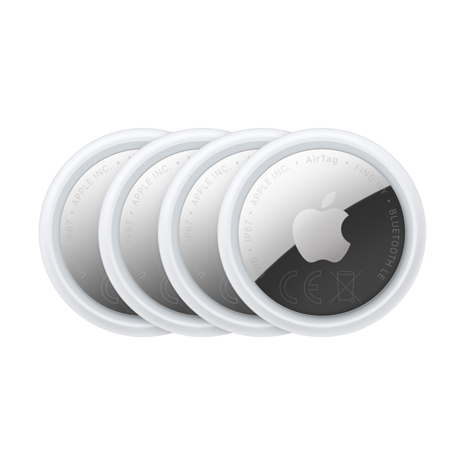 Sie sehen ein Bild von AirTag 4er-Pack, Produktbild: 01 AirTag 4er-Pack, A-Nr.: MFEA4ZM/A - 01