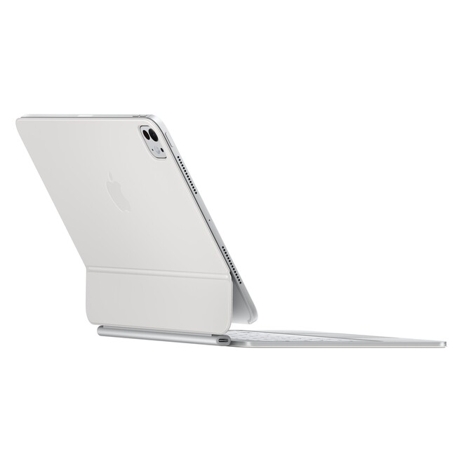 Sie sehen ein Bild von Magic Keyboard für 11" iPad Pro (M4) - Englisch (International) - Weiß, Produktbild: 03 Magic Keyboard für 11" iPad Pro (M4) - Englisch (International) - Weiß, A-Nr.: MWR03Z/A - 03