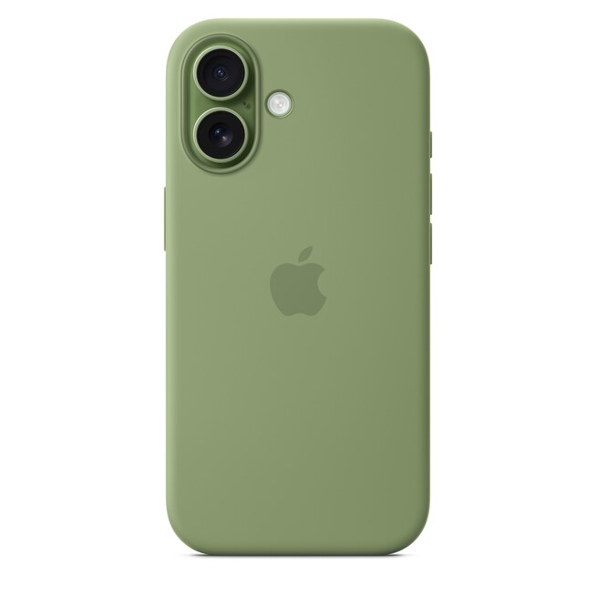 Sie sehen ein Bild von iPhone 17 Silikon Case mit MagSafe - Hellmoosgrün, Produktbild: 02 iPhone 17 Silikon Case mit MagSafe - Hellmoosgrün, A-Nr.: MGEX4ZM/A - 02