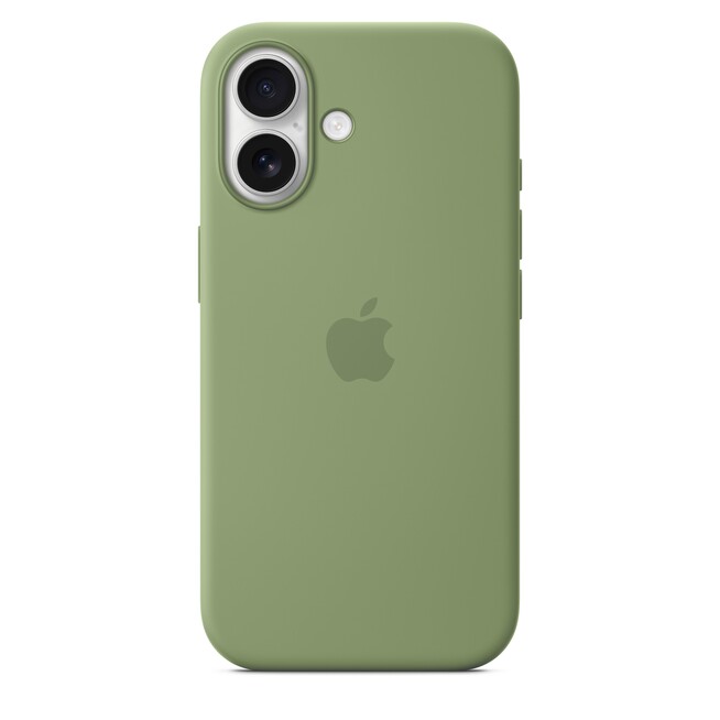 Sie sehen ein Bild von iPhone 17 Silikon Case mit MagSafe - Hellmoosgrün, Produktbild: 04 iPhone 17 Silikon Case mit MagSafe - Hellmoosgrün, A-Nr.: MGEX4ZM/A - 04