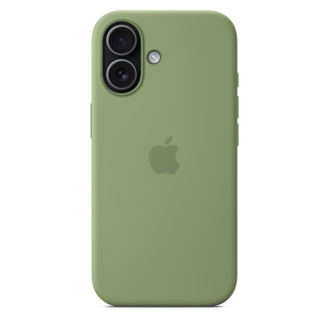 Sie sehen ein Bild von iPhone 17 Silikon Case mit MagSafe - Hellmoosgrün, Produktbild: 05 iPhone 17 Silikon Case mit MagSafe - Hellmoosgrün, A-Nr.: MGEX4ZM/A - 05