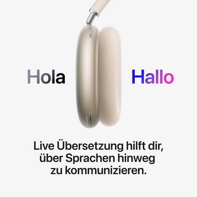Sie sehen ein Bild von AirPods Max 2 - Polarstern, Produktbild: 07 AirPods Max 2 - Polarstern, A-Nr.: MHWL4ZM/A - 07