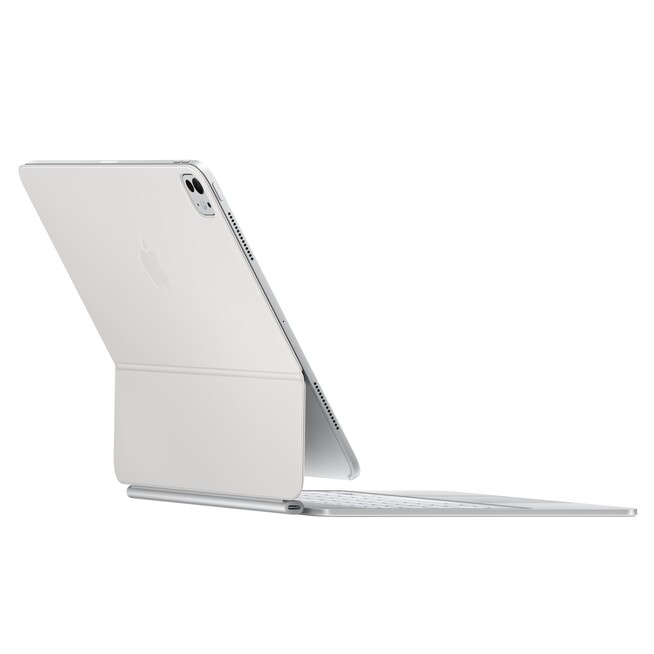 Sie sehen ein Bild von Magic Keyboard für 13" iPad Pro (M4) - Deutsch - Weiß, Produktbild: 03 Magic Keyboard für 13" iPad Pro (M4) - Deutsch - Weiß, A-Nr.: MWR43D/A - 03