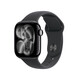 Apple Watch Series 11 GPS, 42 mm Aluminiumgehäuse Diamantschwarz, Sportarmband Schwarz - S/M, A-Nr.: MEQT4ZR/A - 01