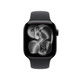 Apple Watch Series 11 GPS, 42 mm Aluminiumgehäuse Diamantschwarz, Sportarmband Schwarz - S/M, A-Nr.: MEQT4ZR/A - 02