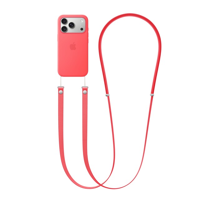 Sie sehen ein Bild von Crossbody Strap - Bright Guava, Produktbild: 03 Crossbody Strap - Bright Guava, A-Nr.: MHYX4ZM/A - 03