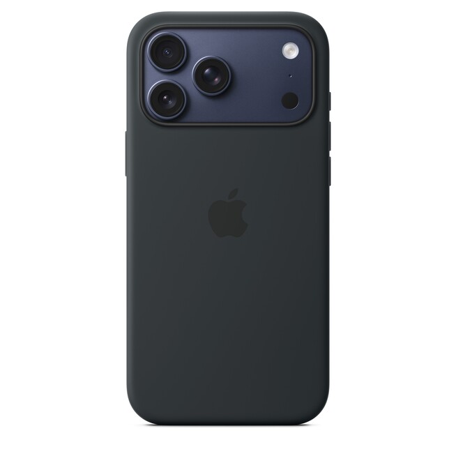 Sie sehen ein Bild von iPhone 17 Pro Max Silikon Case mit MagSafe - Schwarz, Produktbild: 03 iPhone 17 Pro Max Silikon Case mit MagSafe - Schwarz, A-Nr.: MGFR4ZM/A - 03