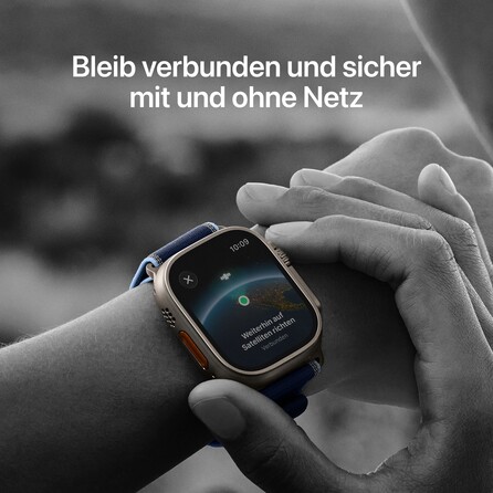 Apple Watch Ultra 3 GPS + Cellular, 49 mm Titangehäuse Schwarz, Ocean Armband Schwarz, A-Nr.: MF0J4QF/A - 04