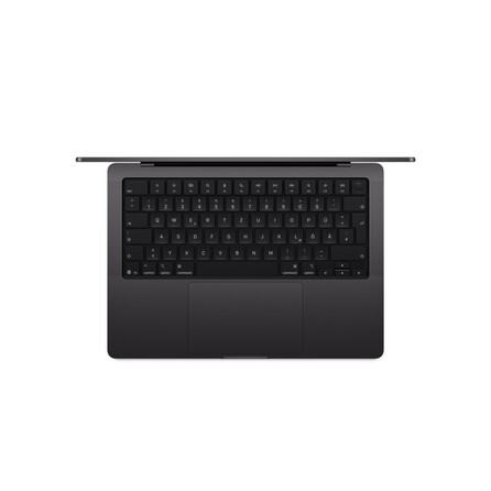 14" MacBook Pro: Apple M5 Chip mit 10‑Core CPU und 10‑Core GPU, 1 TB SSD - Space Schwarz, A-Nr.: MDE14D/A - 02