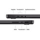 14" MacBook Pro: Apple M5 Chip mit 10‑Core CPU und 10‑Core GPU, 1 TB SSD - Space Schwarz, A-Nr.: MDE14D/A - 07