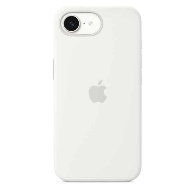 Sie sehen ein Bild von iPhone 16e Silikon Case − Weiß, Produktbild: 01 iPhone 16e Silikon Case − Weiß, A-Nr.: MD3P4ZM/A - 01