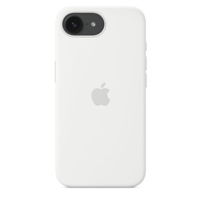 Sie sehen ein Bild von iPhone 16e Silikon Case − Weiß, Produktbild: 02 iPhone 16e Silikon Case − Weiß, A-Nr.: MD3P4ZM/A - 02