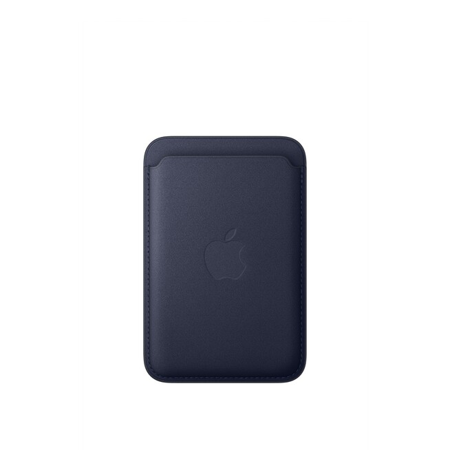 Sie sehen ein Bild von iPhone Feingewebe Wallet mit MagSafe – Navy, Produktbild: 01 iPhone Feingewebe Wallet mit MagSafe – Navy, A-Nr.: MGH94ZM/A - 01