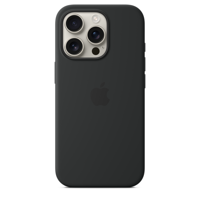 iPhone 16 Pro Silikon Case mit MagSafe – Schwarz, A-Nr.: MYYJ3ZM/A - 02