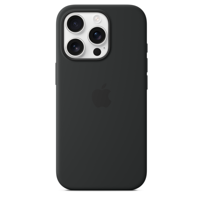 iPhone 16 Pro Silikon Case mit MagSafe – Schwarz, A-Nr.: MYYJ3ZM/A - 03