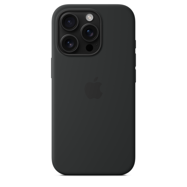 iPhone 16 Pro Silikon Case mit MagSafe – Schwarz, A-Nr.: MYYJ3ZM/A - 04