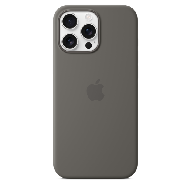iPhone 16 Pro Max Silikon Case mit MagSafe – Steingrau, A-Nr.: MYYV3ZM/A - 03