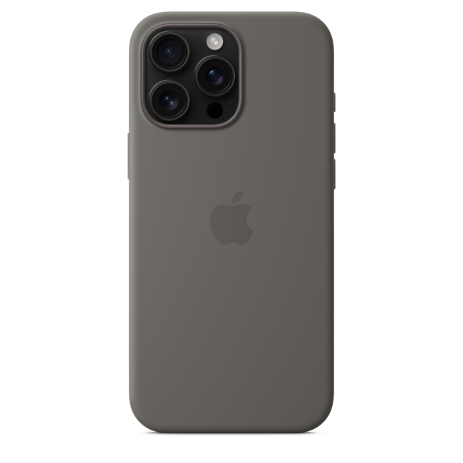 iPhone 16 Pro Max Silikon Case mit MagSafe – Steingrau, A-Nr.: MYYV3ZM/A - 04