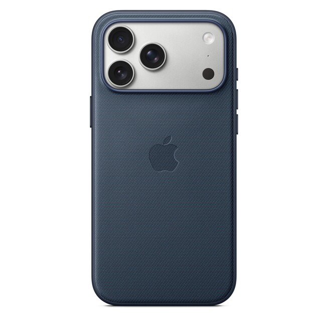 Sie sehen ein Bild von iPhone 17 Pro Max Funktionsgewebe Case mit MagSafe - Blau, Produktbild: 02 iPhone 17 Pro Max Funktionsgewebe Case mit MagSafe - Blau, A-Nr.: MGF94ZM/A - 02