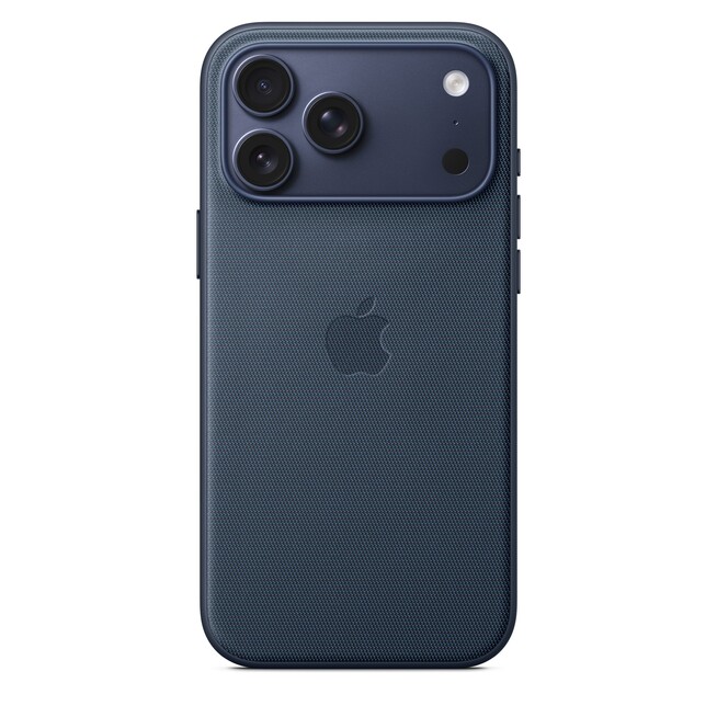 Sie sehen ein Bild von iPhone 17 Pro Max Funktionsgewebe Case mit MagSafe - Blau, Produktbild: 03 iPhone 17 Pro Max Funktionsgewebe Case mit MagSafe - Blau, A-Nr.: MGF94ZM/A - 03
