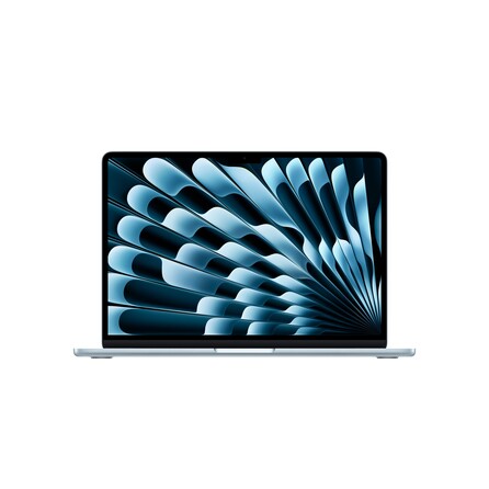 Sie sehen ein Bild von 13" MacBook Air: Apple M5 Chip mit 10‑Core CPU und 8‑Core GPU, 512 GB SSD - Himmelblau, Produktbild: 01 13" MacBook Air: Apple M5 Chip mit 10‑Core CPU und 8‑Core GPU, 512 GB SSD - Himmelblau, A-Nr.: MDHH4D/A - 01