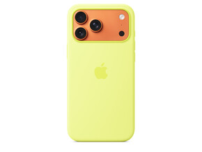 iPhone 17 Pro Max Silikon Case mit MagSafe - Neongelb, A-Nr.: MGFM4ZM/A - 01