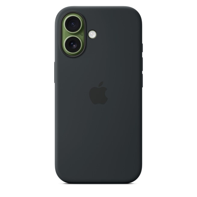 Sie sehen ein Bild von iPhone 17 Silikon Case mit MagSafe - Schwarz, Produktbild: 02 iPhone 17 Silikon Case mit MagSafe - Schwarz, A-Nr.: MGF14ZM/A - 02