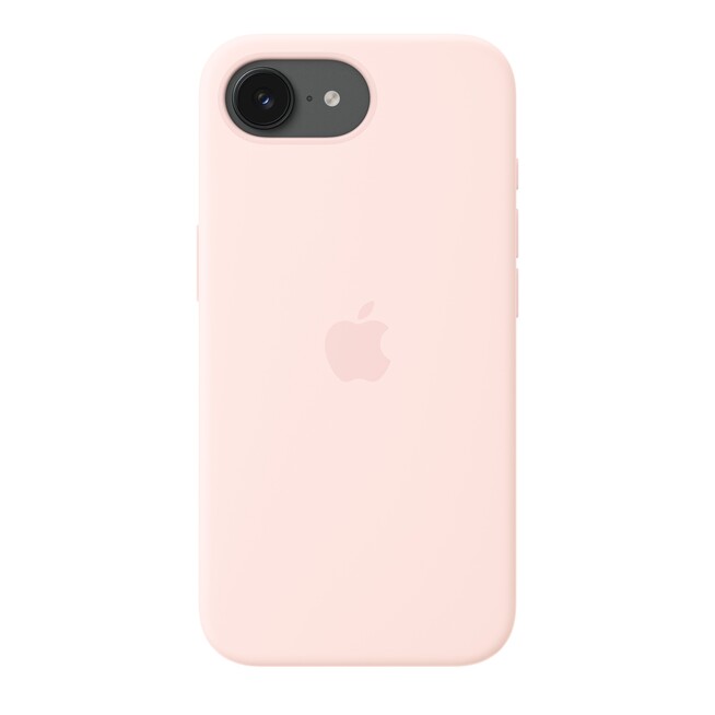 Sie sehen ein Bild von iPhone 17e Silikon Case mit MagSafe – Hellrosa, Produktbild: 03 iPhone 17e Silikon Case mit MagSafe – Hellrosa, A-Nr.: MHWJ4ZM/A - 03