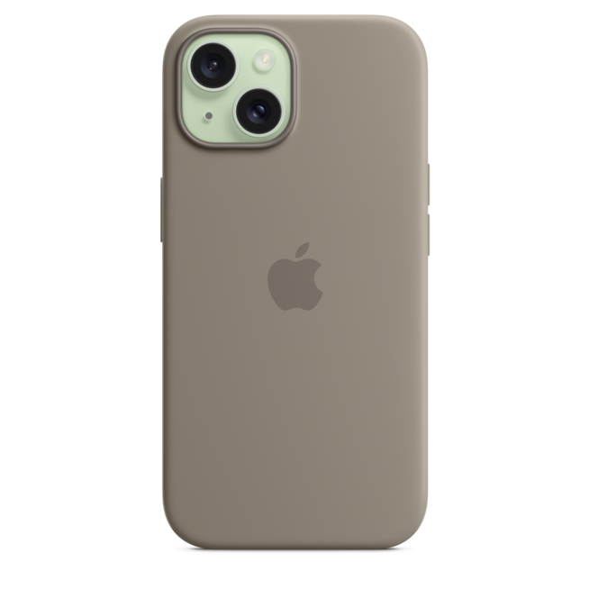 Sie sehen ein Bild von iPhone 15 Silikon Case mit MagSafe – Tonbraun, Produktbild: 04 iPhone 15 Silikon Case mit MagSafe – Tonbraun, A-Nr.: MXPG3ZM/A - 04