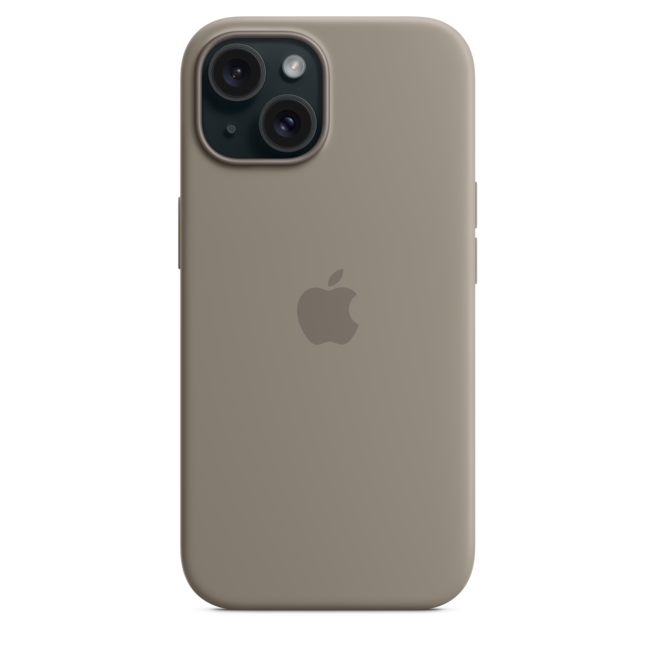 Sie sehen ein Bild von iPhone 15 Silikon Case mit MagSafe – Tonbraun, Produktbild: 05 iPhone 15 Silikon Case mit MagSafe – Tonbraun, A-Nr.: MXPG3ZM/A - 05