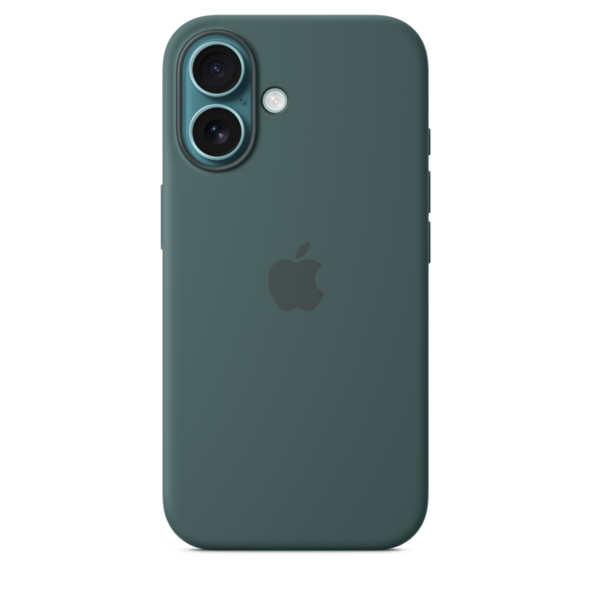 Sie sehen ein Bild von iPhone 16 Silikon Case mit MagSafe – Seegrün, Produktbild: 02 iPhone 16 Silikon Case mit MagSafe – Seegrün, A-Nr.: MYY83ZM/A - 02
