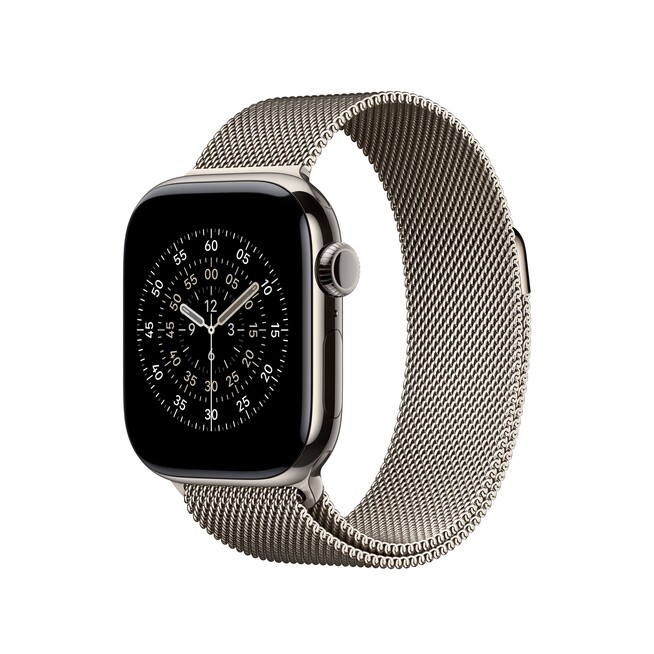 Sie sehen ein Bild von 40 mm Milanaise Armband Natur, Produktbild: 02 40 mm Milanaise Armband Natur, A-Nr.: MGHV4ZM/A - 02