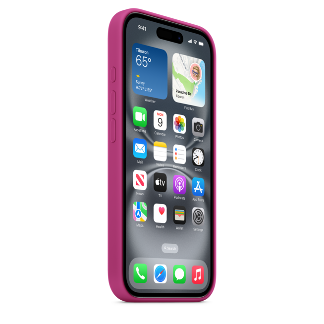 iPhone 16 Silikon Case mit MagSafe – Fuchsia, A-Nr.: MYY53ZM/A - 05