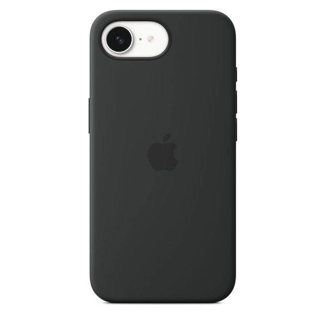 Sie sehen ein Bild von iPhone 16e Silikon Case − Schwarz, Produktbild: 01 iPhone 16e Silikon Case − Schwarz, A-Nr.: MD3N4ZM/A - 01