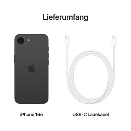 iPhone 16e 128 GB Schwarz , A-Nr.: MD1Q4ZD/A - 09