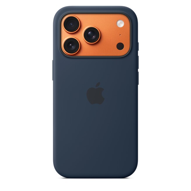 Sie sehen ein Bild von iPhone 17 Pro Silikon Case mit MagSafe - Mitternacht, Produktbild: 01 iPhone 17 Pro Silikon Case mit MagSafe - Mitternacht, A-Nr.: MGFH4ZM/A - 01