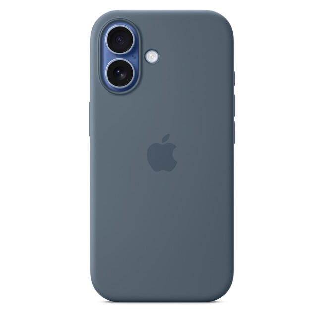 Sie sehen ein Bild von iPhone 17 Silikon Case mit MagSafe - Maritimblau, Produktbild: 03 iPhone 17 Silikon Case mit MagSafe - Maritimblau, A-Nr.: MGEW4ZM/A - 03