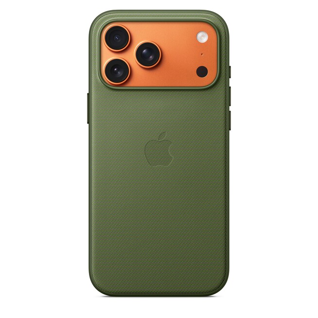 Sie sehen ein Bild von iPhone 17 Pro Max Funktionsgewebe Case mit MagSafe - Grün, Produktbild: 01 iPhone 17 Pro Max Funktionsgewebe Case mit MagSafe - Grün, A-Nr.: MGFD4ZM/A - 01