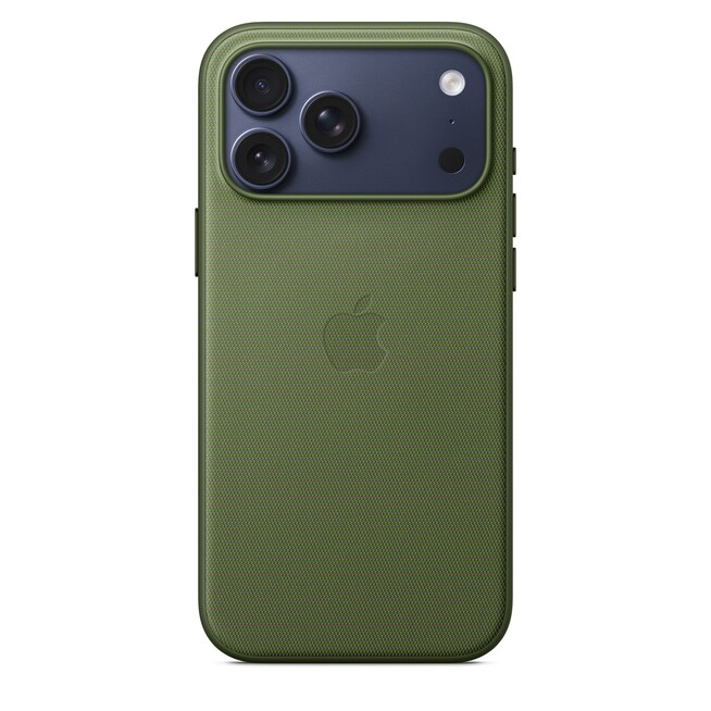 Sie sehen ein Bild von iPhone 17 Pro Max Funktionsgewebe Case mit MagSafe - Grün, Produktbild: 03 iPhone 17 Pro Max Funktionsgewebe Case mit MagSafe - Grün, A-Nr.: MGFD4ZM/A - 03