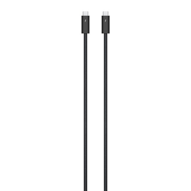 Sie sehen ein Bild von Thunderbolt 4 Pro Kabel (1,8 m), Produktbild: 02 Thunderbolt 4 Pro Kabel (1,8 m), A-Nr.: MW5J3ZM/A - 02