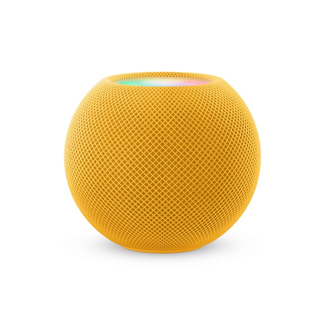 Sie sehen ein Bild von HomePod mini - Gelb, Produktbild: 01 HomePod mini - Gelb, A-Nr.: MJ2E3D/A - 01