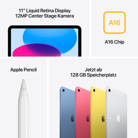 iPad Wi-Fi 128 GB - Blau (A16), A-Nr.: MD4A4TY/A - 07